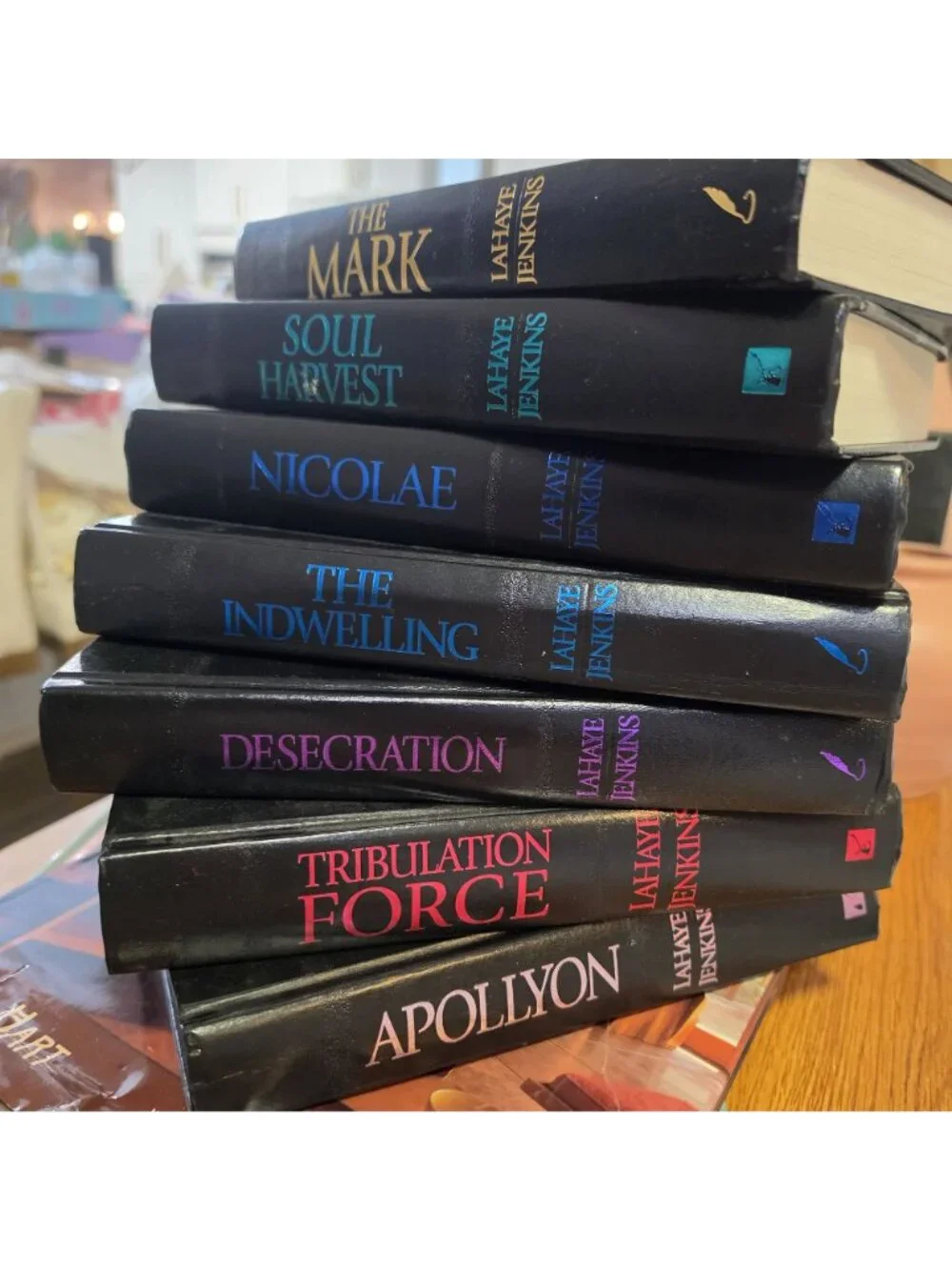 Left Behind Series Hardcover Lot: The Mark Soul Harvest Nicolae The Indwelling D